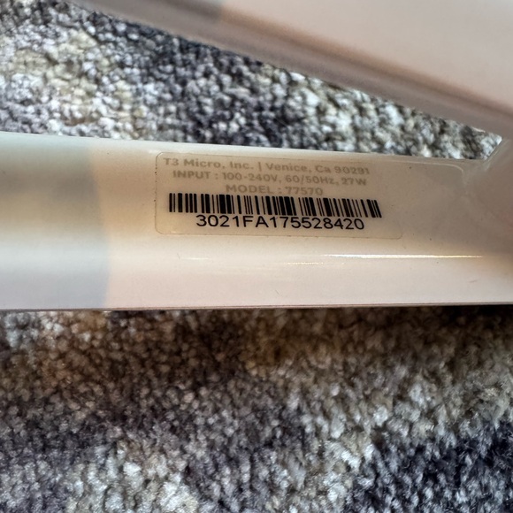 T3 White Singlepass Straightener - Picture 8 of 10